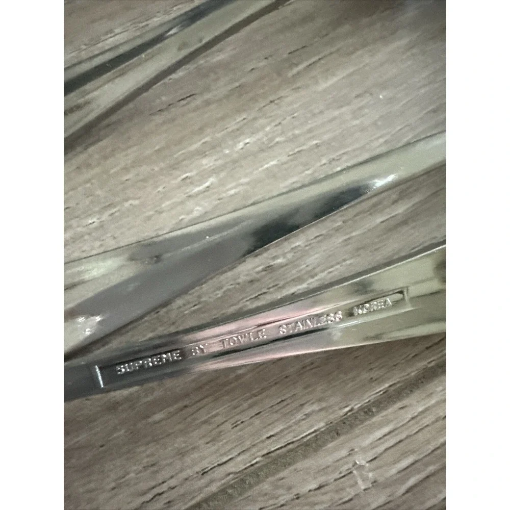 8 PCs Supreme by Towle Stainless Korea‎ Ashley Teaspoons 7